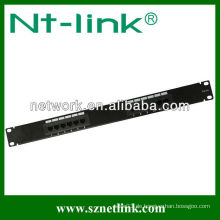 1U 19inch cat5e cat6 12 Port Patchpanel